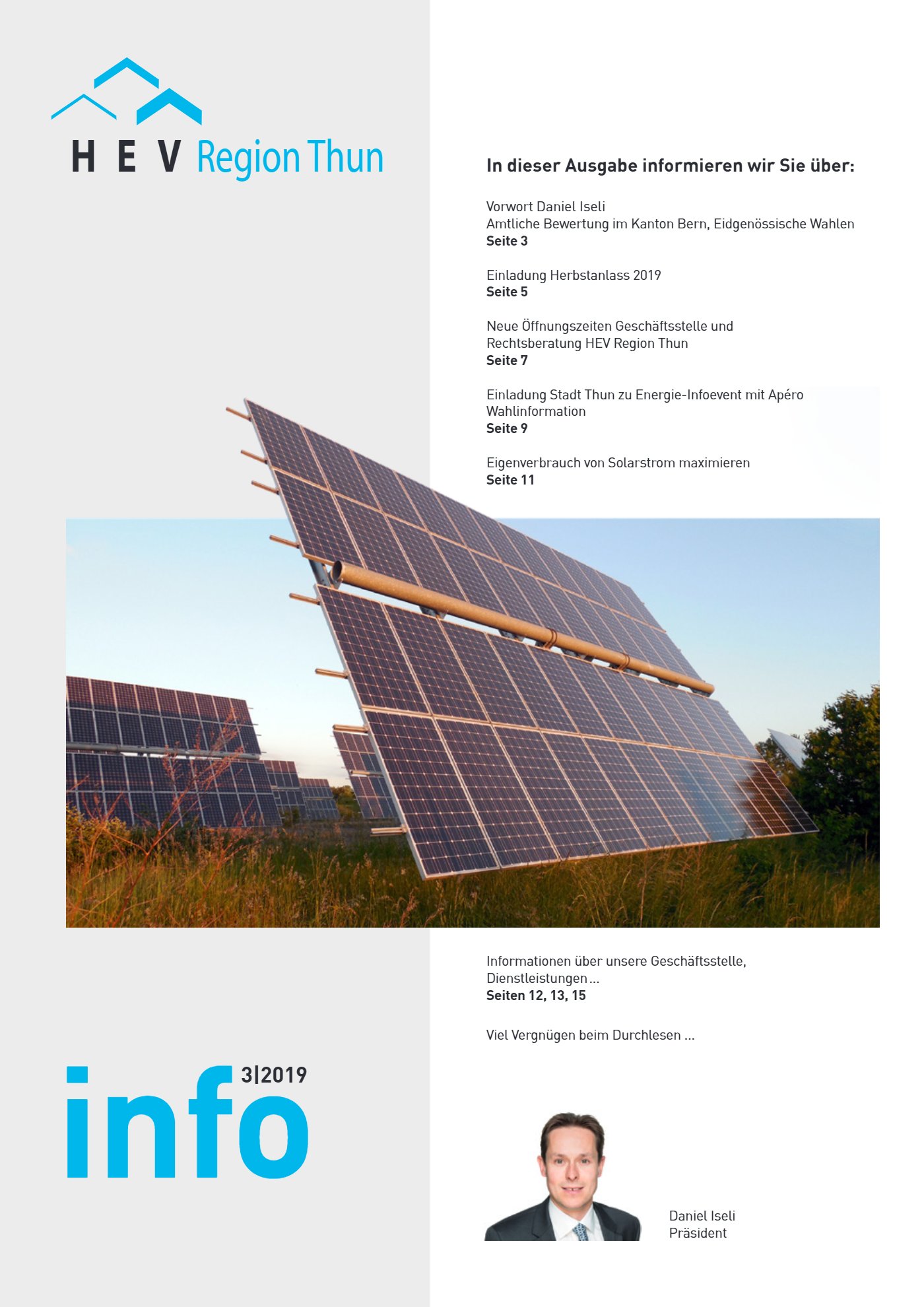 Titelseite HEV info 3 I 2019